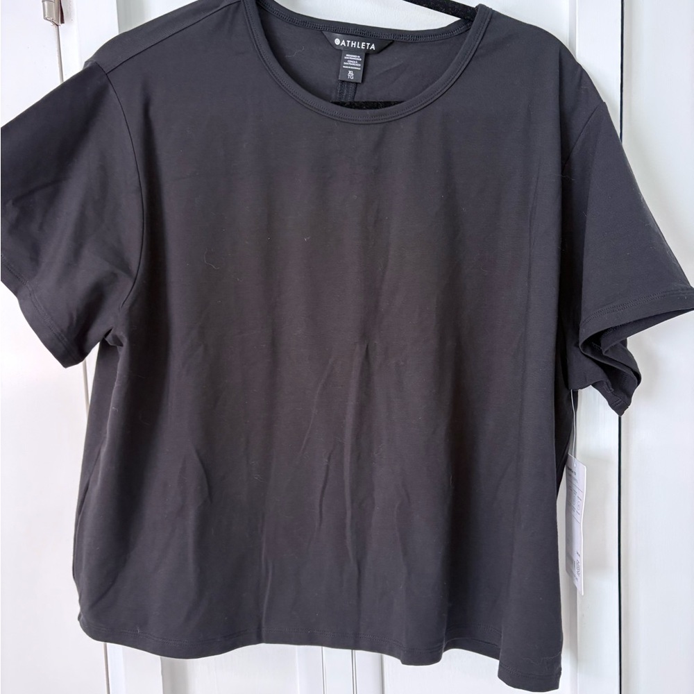 NWT Athleta Essential Tee Black TShirt  XL